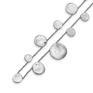 Silver bubble necklaces