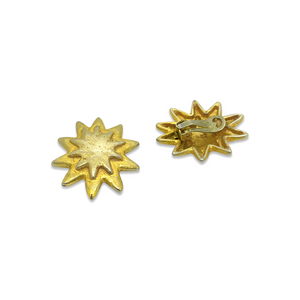 Imposing two abstract stars earrings from GIGI PARIS