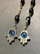 Load image in gallery, Antique rosary pendants and Khamsa