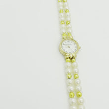 Charger et lire la vidéo dans la visionneuse de la Galerie, Montre bracelet double à perles vintage de chez GIGI PARIS
