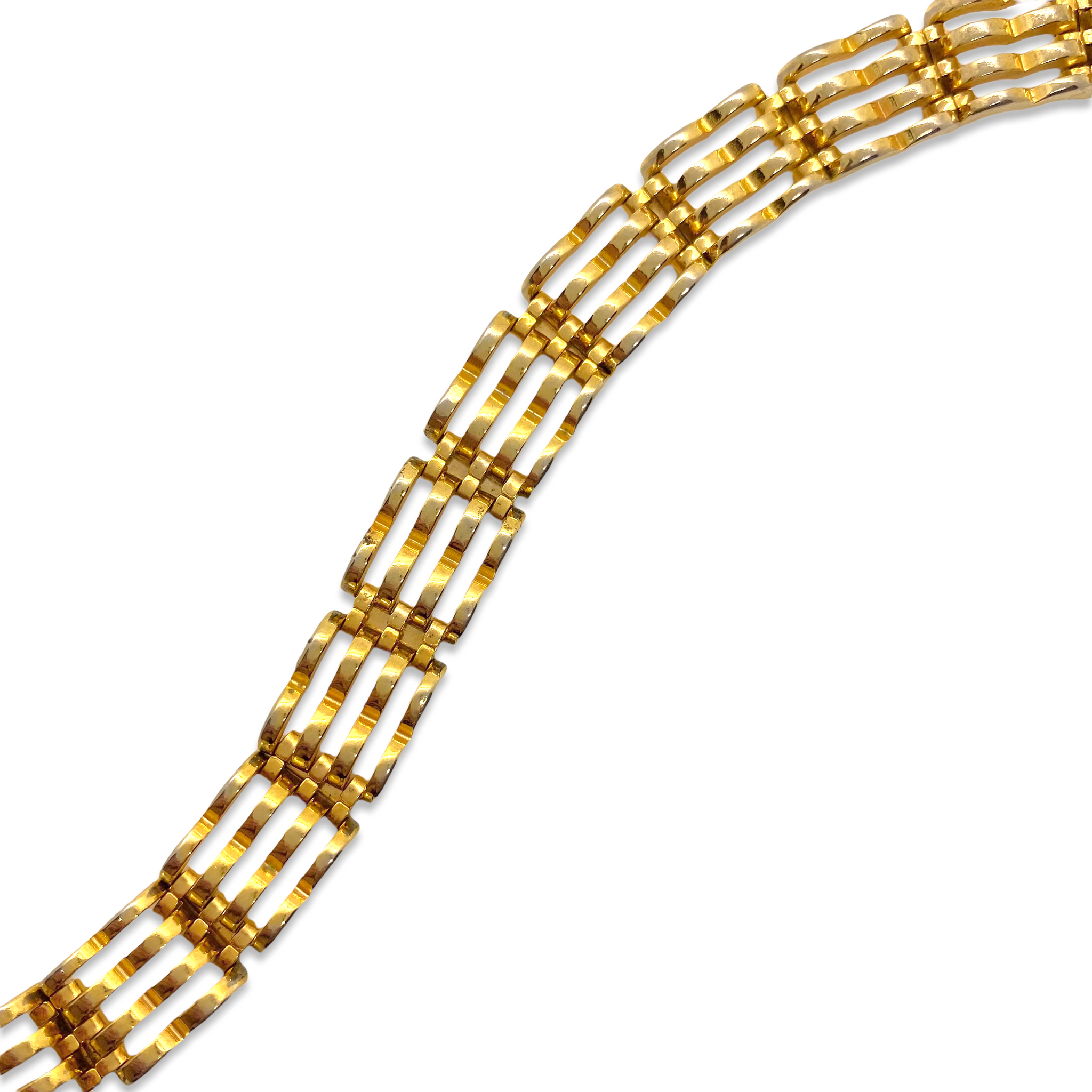 Bracelet doré maille rebonds vintage de chez GIGI PARIS