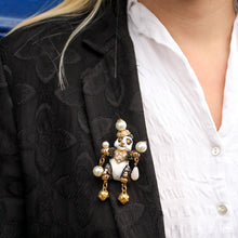 Charger l'image dans la galerie, Broche panda strass et perles Jacky de G
