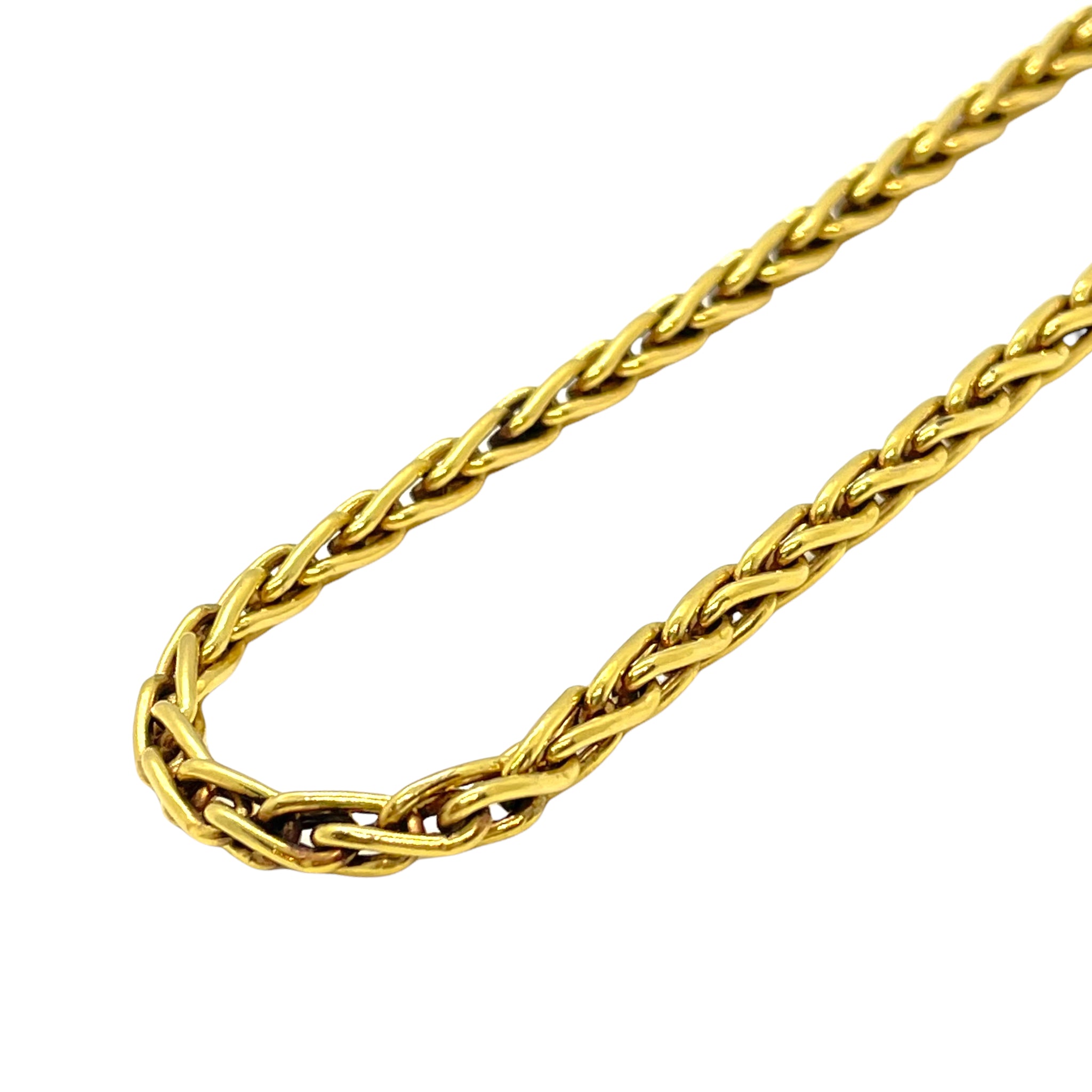 Collier doré maille palmier simple vintage de chez GIGI PARIS